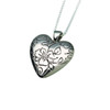 Floral Heart Pendant - 2 Finishes