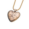 Floral Heart Pendant - 2 Finishes