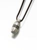 Stainless Steel Urn Pendant w/ Key Chain and leather cording