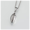 Stainless Steel Football Pendant w/chain