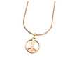 Peace Sign Pendant - 2 Finishes