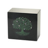Monumental Memorials Tree of Life Green Black Urn