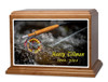 Fly Rod Dexter Solid Cherry Cremation Urn