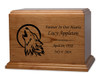 Wolf Dexter Solid Cherry Cremation Urn