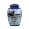 Bass Hand Painted Urn