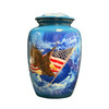 Patriotic Hand Painted Urn