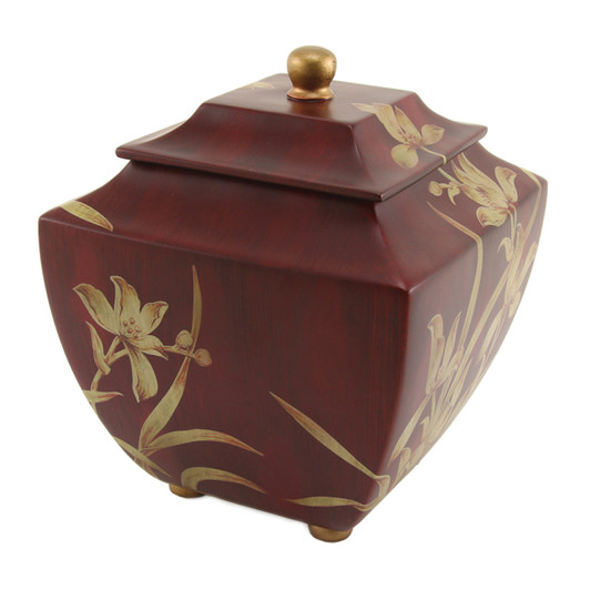 Orchid Burgundy Urn