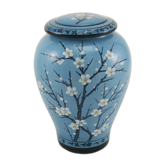Plum Blossom Ceramic Urn