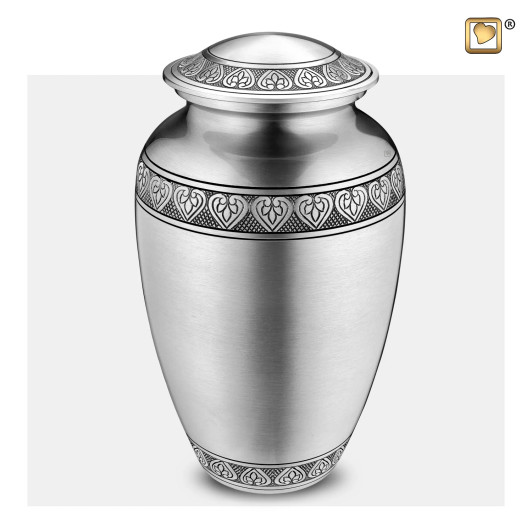 Classic Brushed Pewter Urn
