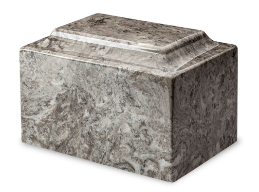 Classic Cashmere Gray Cultured Marble Urn