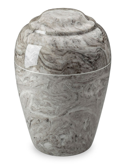 Grecian Cashmere Gray Cultured Marble Urn