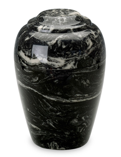 Grecian Ebony Cultured Marble Urn