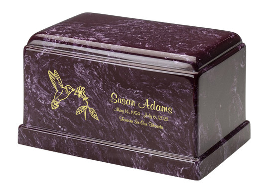 Olympus Merlot Cultured Marble Urn