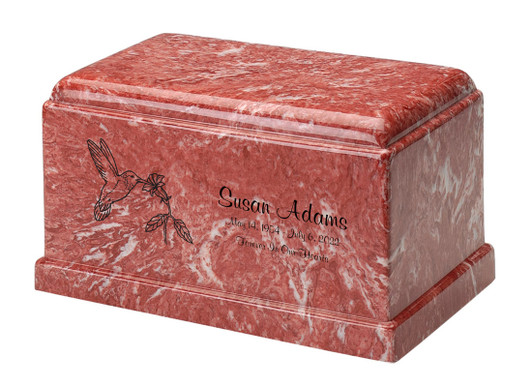 Olympus Rose Cultured Marble Urn