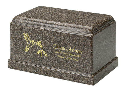 Olympus Kodiak Brown Cultured Marble Urn