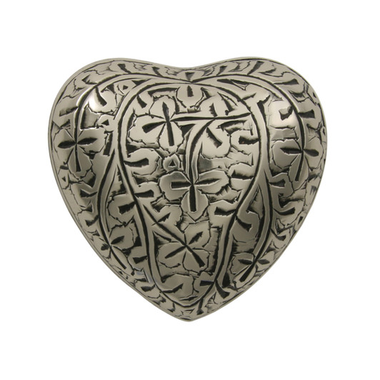 Silver Oak Heart Keepsake Urn