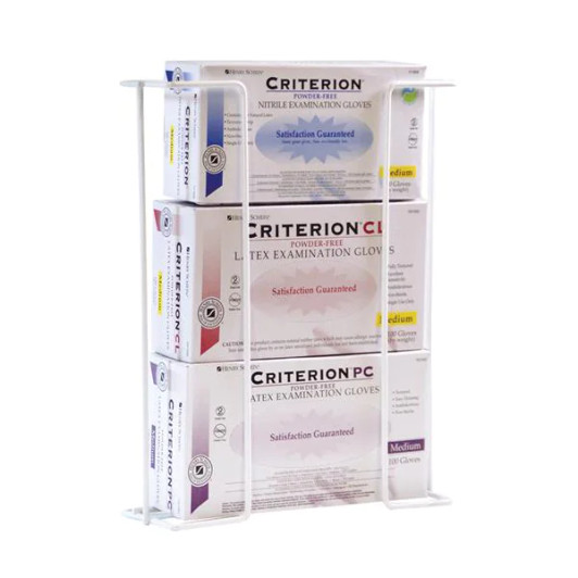 Maxi-Dispenz Wire Vertical Wall Mount Glove Box Holder - Triple