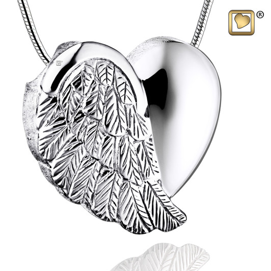 Pendant LoveWings Rhodium Plated