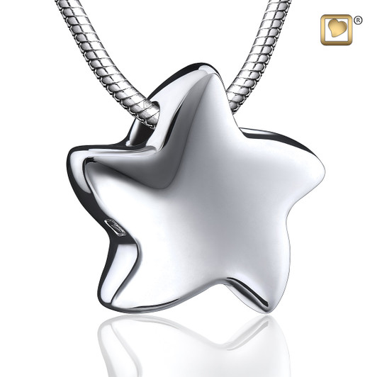 Pendant Angelic Star Rhodium Plated