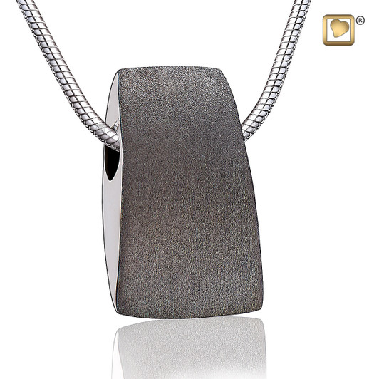 Pendant Tribute Ruthenium Plated Two Tone