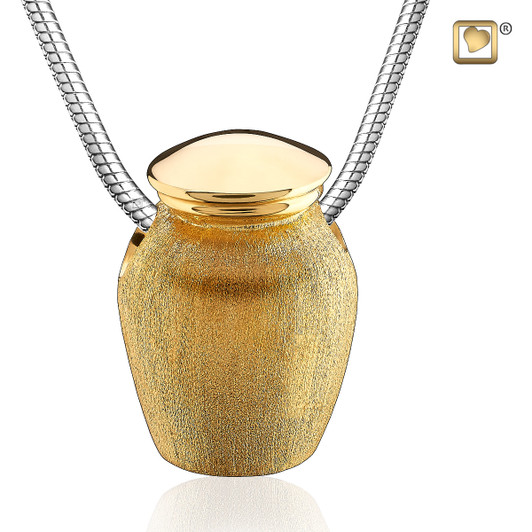 Pendant Urn Gold Vermeil Two Tone
