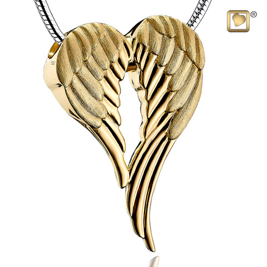 Pendant Angel Wings Gold Vermeil Two Tone