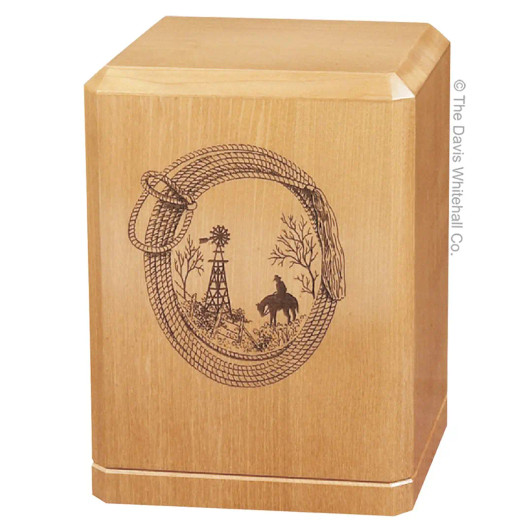 Lariat & Cowboy Urn
