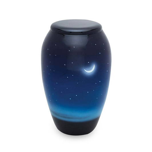 Night Sky Hand Painted Urn