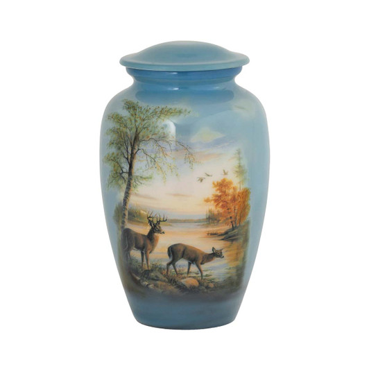 Quiet Evening Deer Theme Series Urn