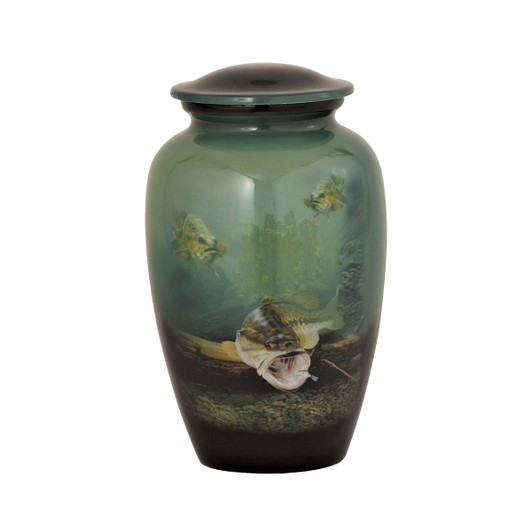 Underwater Bass Theme Series Urn