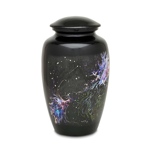 Monarch Nebula Hand Painted Urn