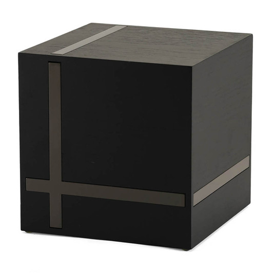 Bristol Ebony/Gloss Gray Urn