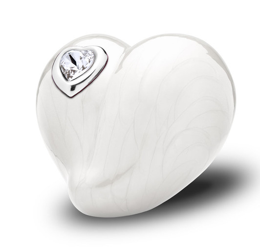 LoveHeart Pearl Keepsake Urn