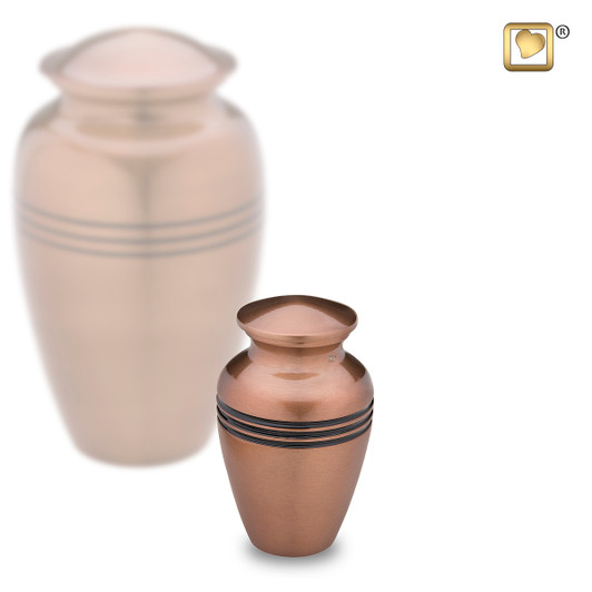 Radiance Brushed Copper Keepsake Urn