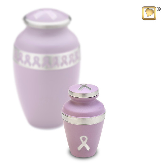 Awareness Pink Keepsake Urn