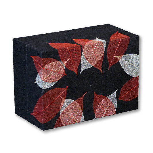 Hand Crafted Autumn Leaves Embrace Earthurn Insert Urn