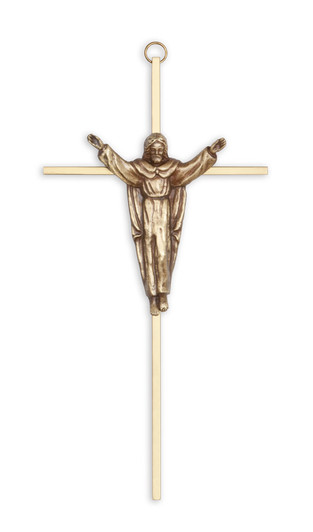 Traditional Risen Christ Bronze Plated Figure