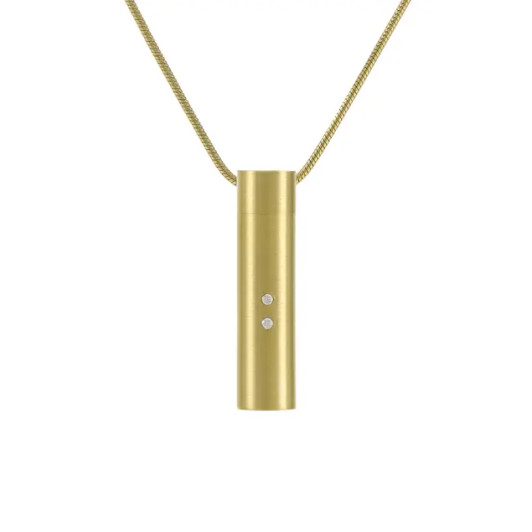 Bronze Companion Cylinder with Cubic Zirconia