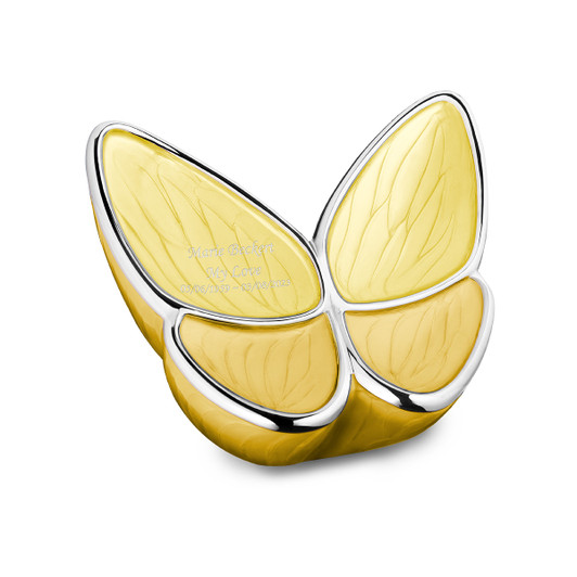 Wings of Hope Yellow Urn