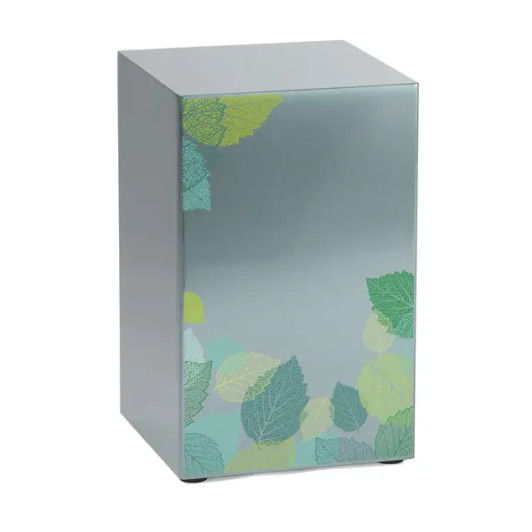 Life Canvas Foliage Pewter Companion Urn - Left Side