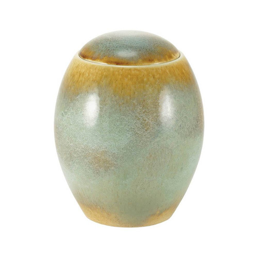 Serene Reflections Ocean Blue Urn