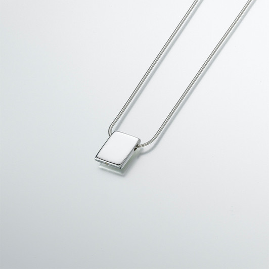 Sterling Silver Slide Rectangle Pendant