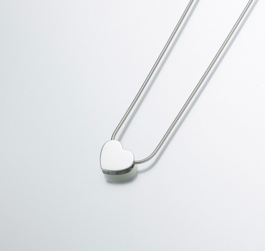 Sterling Silver Double Chamber Heart Pendant