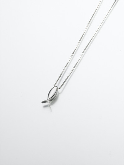 Sterling Silver Fish (Ichthus) Pendant