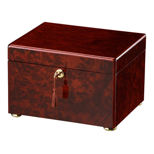 Tranquility II Elm Burl Memorial Chest Urn