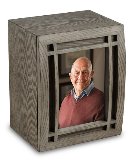 Mission Photo Urn - Seaside Grey Finish