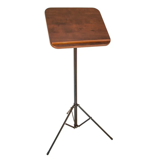 Portable Pedestal Lectern/Register Stand - Black
