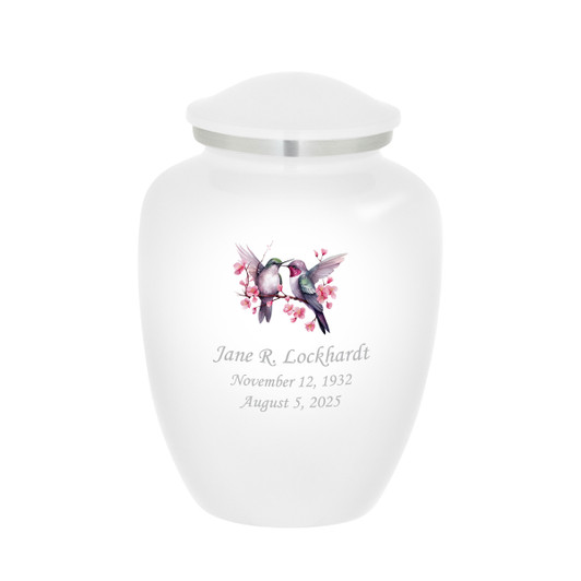 Heritage Two Hummingbirds Urn - 7 Colors