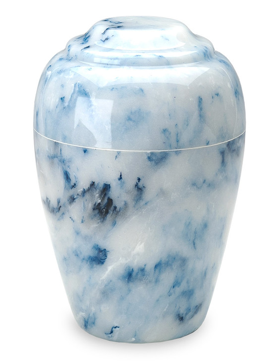 Grecian Sapphire Cultured Marble Urn
