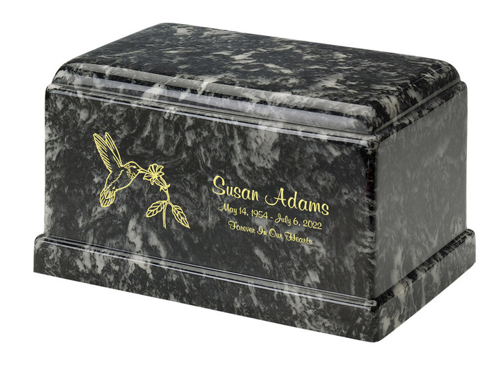 Olympus Ebony Cultured Marble Urn